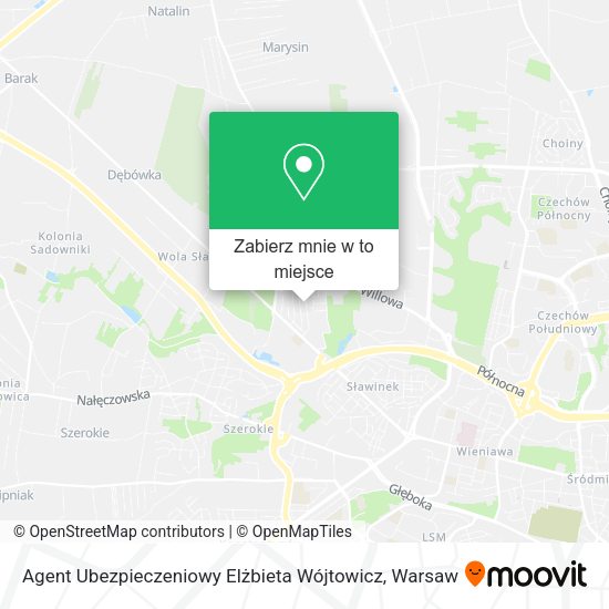 Mapa Agent Ubezpieczeniowy Elżbieta Wójtowicz