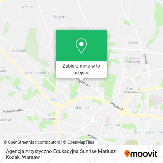 Mapa Agencja Artystyczno Edukacyjna Sunrise Mariusz Kozak