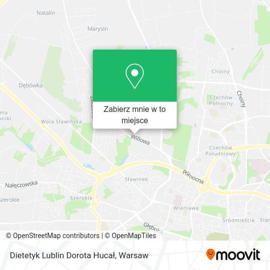 Mapa Dietetyk Lublin Dorota Hucał