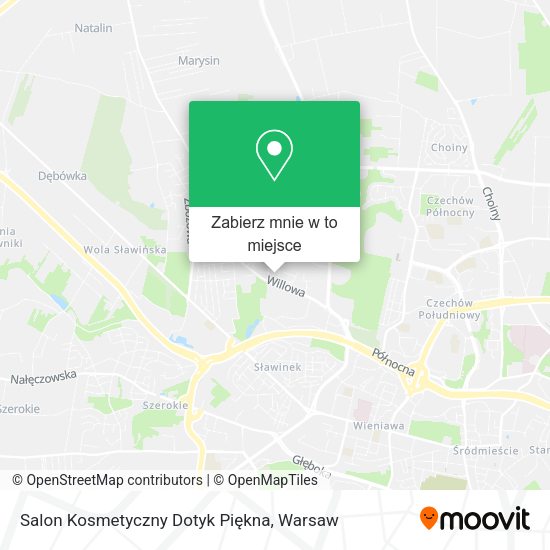 Mapa Salon Kosmetyczny Dotyk Piękna