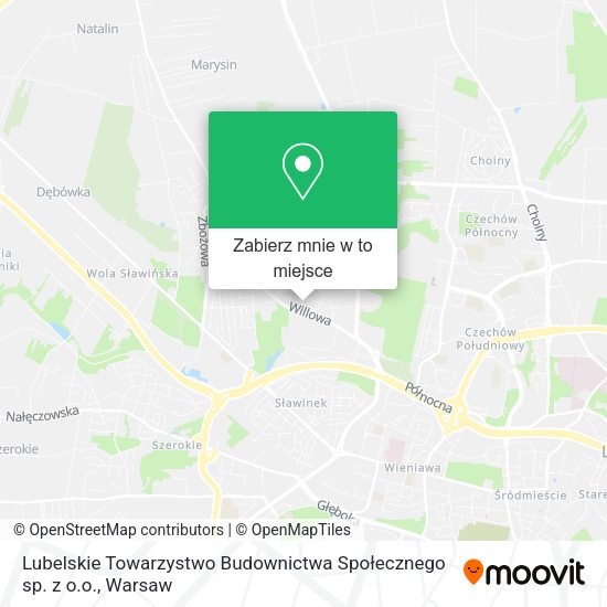 Mapa Lubelskie Towarzystwo Budownictwa Społecznego sp. z o.o.