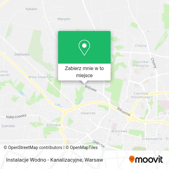 Mapa Instalacje Wodno - Kanalizacyjne