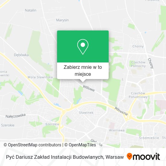 Mapa Pyć Dariusz Zakład Instalacji Budowlanych