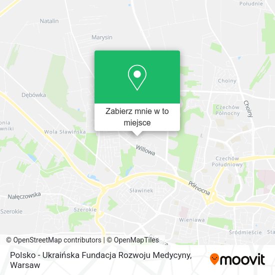 Mapa Polsko - Ukraińska Fundacja Rozwoju Medycyny