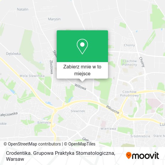 Mapa Crodentika. Grupowa Praktyka Stomatologiczna