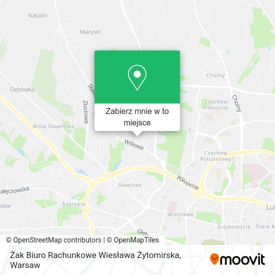 Mapa Żak Biuro Rachunkowe Wiesława Żytomirska