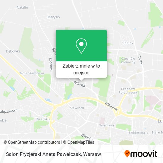 Mapa Salon Fryzjerski Aneta Pawełczak