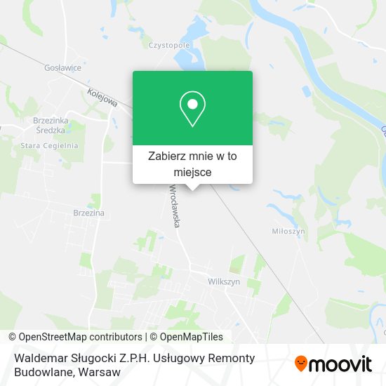 Mapa Waldemar Sługocki Z.P.H. Usługowy Remonty Budowlane