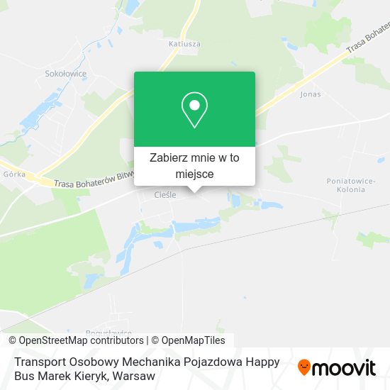 Mapa Transport Osobowy Mechanika Pojazdowa Happy Bus Marek Kieryk