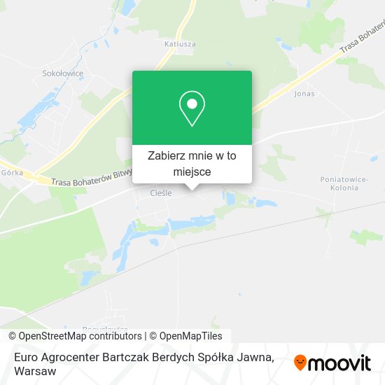 Mapa Euro Agrocenter Bartczak Berdych Spółka Jawna