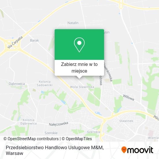 Mapa Przedsiebiorstwo Handlowo Uslugowe M&M