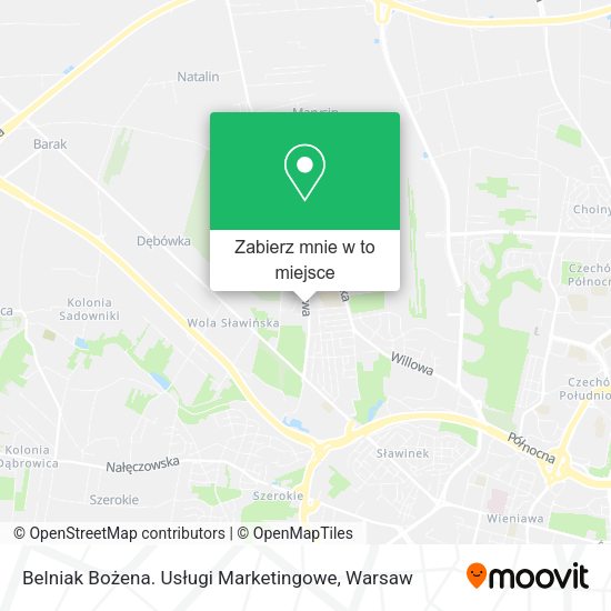 Mapa Belniak Bożena. Usługi Marketingowe