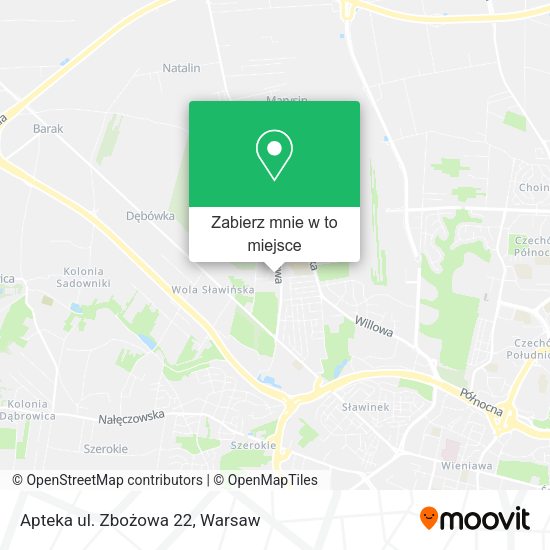 Mapa Apteka ul. Zbożowa 22