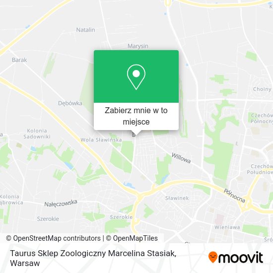 Mapa Taurus Sklep Zoologiczny Marcelina Stasiak