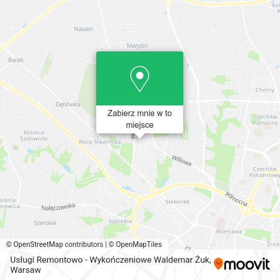 Mapa Usługi Remontowo - Wykończeniowe Waldemar Żuk