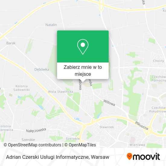 Mapa Adrian Czerski Usługi Informatyczne