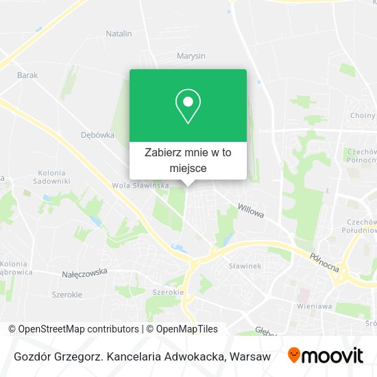 Mapa Gozdór Grzegorz. Kancelaria Adwokacka