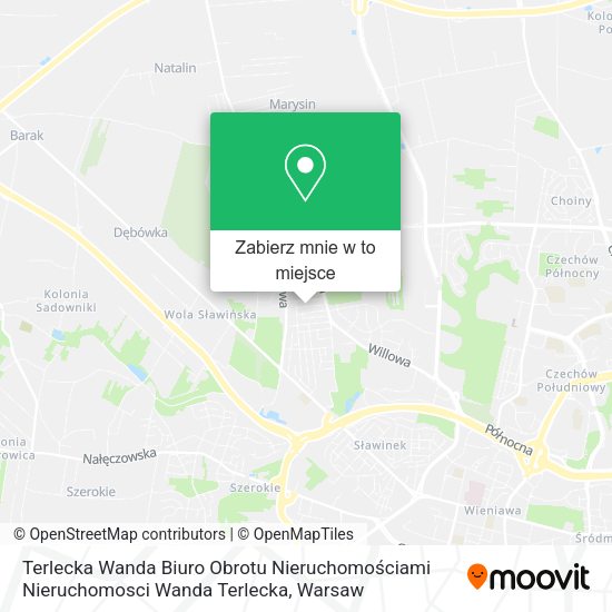 Mapa Terlecka Wanda Biuro Obrotu Nieruchomościami Nieruchomosci Wanda Terlecka