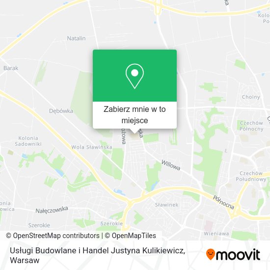 Mapa Usługi Budowlane i Handel Justyna Kulikiewicz