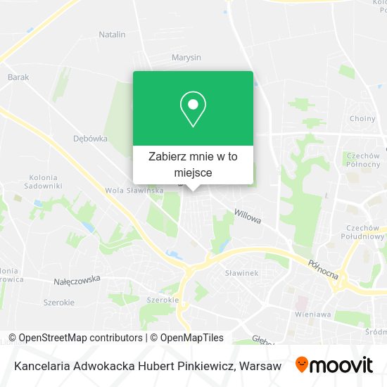 Mapa Kancelaria Adwokacka Hubert Pinkiewicz