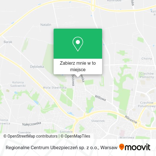 Mapa Regionalne Centrum Ubezpieczeń sp. z o.o.