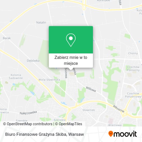 Mapa Biuro Finansowe Grażyna Skiba