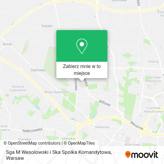Mapa Sga M Wesolowski i Ska Spolka Komandytowa