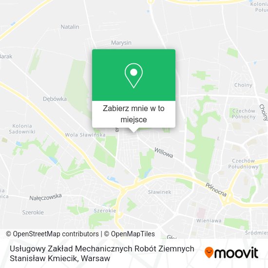 Mapa Usługowy Zakład Mechanicznych Robót Ziemnych Stanisław Kmiecik