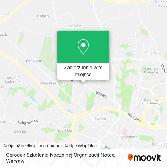 Mapa Osrodek Szkolenia Naczelnej Organizacji Notex