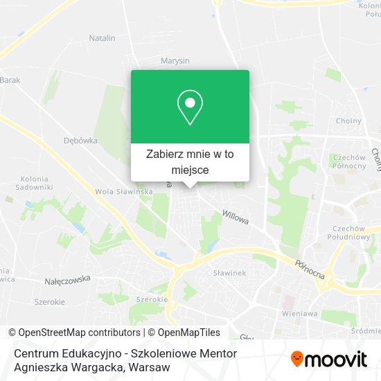 Mapa Centrum Edukacyjno - Szkoleniowe Mentor Agnieszka Wargacka