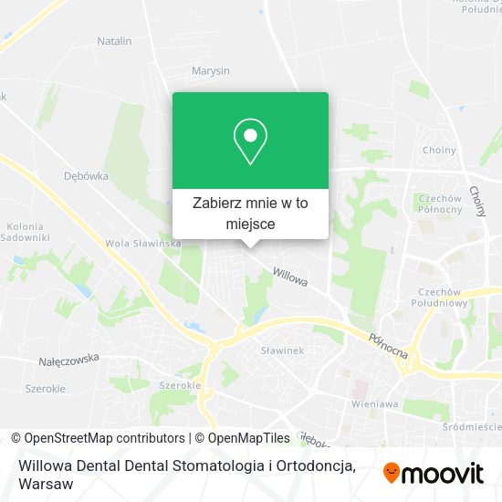 Mapa Willowa Dental Dental Stomatologia i Ortodoncja