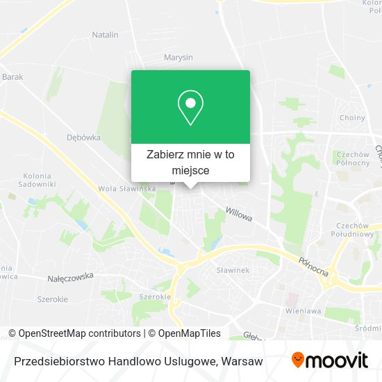 Mapa Przedsiebiorstwo Handlowo Uslugowe