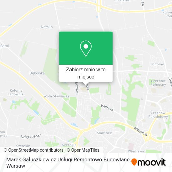 Mapa Marek Gałuszkiewicz Usługi Remontowo Budowlane