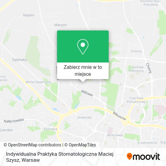 Mapa Indywidualna Praktyka Stomatologiczna Maciej Szysz