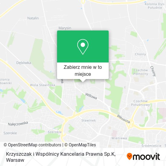 Mapa Krzyszczak i Wspólnicy Kancelaria Prawna Sp.K