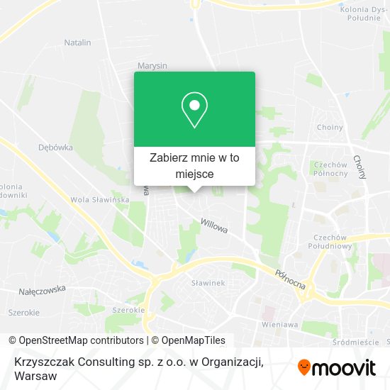 Mapa Krzyszczak Consulting sp. z o.o. w Organizacji