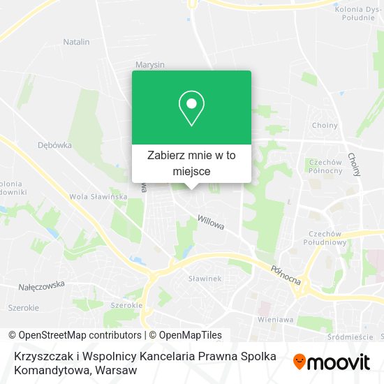 Mapa Krzyszczak i Wspolnicy Kancelaria Prawna Spolka Komandytowa