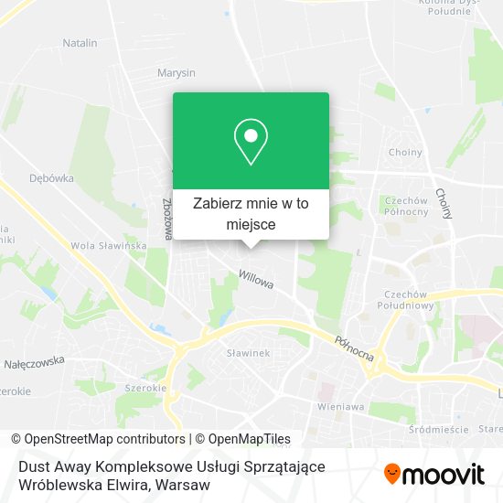 Mapa Dust Away Kompleksowe Usługi Sprzątające Wróblewska Elwira