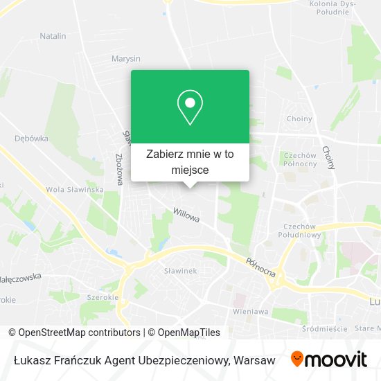 Mapa Łukasz Frańczuk Agent Ubezpieczeniowy