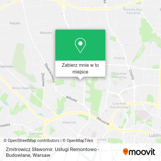 Mapa Zmitrowicz Sławomir. Usługi Remontowo - Budowlane