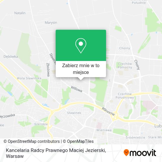 Mapa Kancelaria Radcy Prawnego Maciej Jezierski