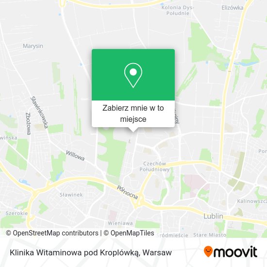 Mapa Klinika Witaminowa pod Kroplówką