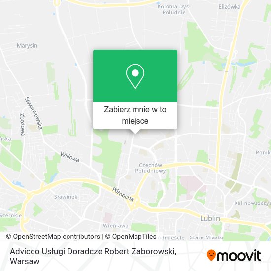 Mapa Advicco Usługi Doradcze Robert Zaborowski