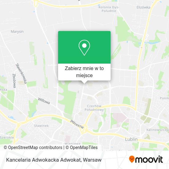 Mapa Kancelaria Adwokacka Adwokat