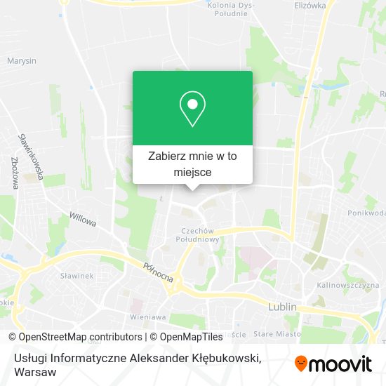 Mapa Usługi Informatyczne Aleksander Kłębukowski