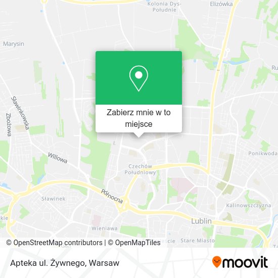 Mapa Apteka ul. Żywnego