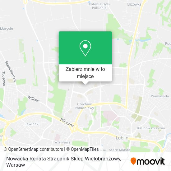 Mapa Nowacka Renata Straganik Sklep Wielobranżowy