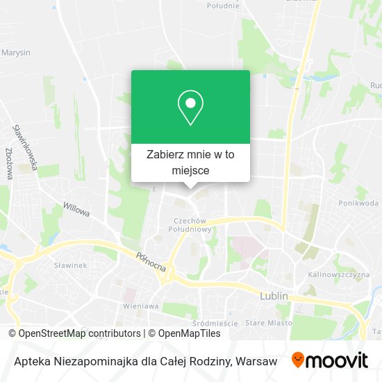 Mapa Apteka Niezapominajka dla Całej Rodziny