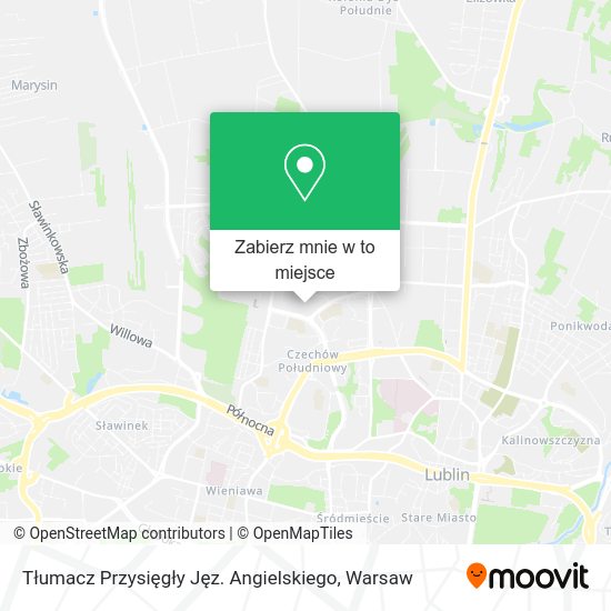 Mapa Tłumacz Przysięgły Jęz. Angielskiego