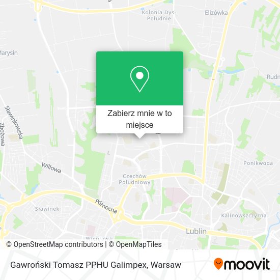 Mapa Gawroński Tomasz PPHU Galimpex